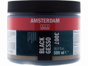 Talens 3007/500 (acryl/olie/waterverf) Amsterdam Gesso Black