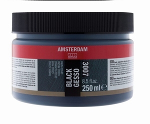 Talens 3007/250 (acryl/olie/waterverf) Amsterdam Gesso Black