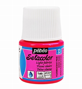 Setacolor textielverf light fabrics 329-033 Fluor Pink