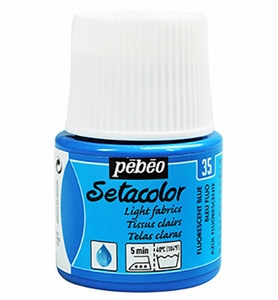 Setacolor textielverf light fabrics 329-035 Fluor Blue