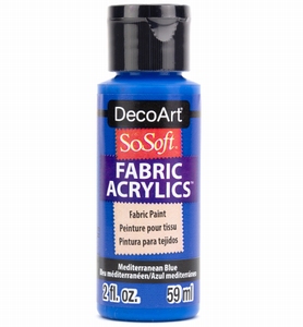 DecoArt SoSoft Fabric Acryllics DSS 85 Mediterranean blue