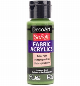 DecoArt SoSoft Fabric Acryllics DSS 19  Avocado Green