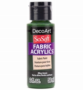 DecoArt SoSoft Fabric Acryllics DSS 98 Olive Green