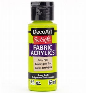 DecoArt SoSoft Fabric Acryllics DSS 75 Green Apple