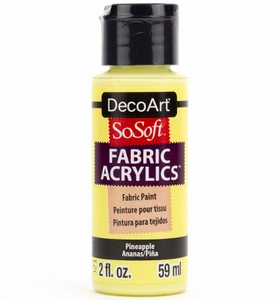 DecoArt SoSoft Fabric Acryllics DSS 51 Pineapple