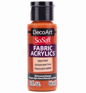 DecoArt SoSoft Fabric Acryllics DSS 93 Bittersweet Orange