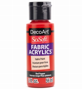 DecoArt SoSoft Fabric Acryllics DSS 88 Red Pepper