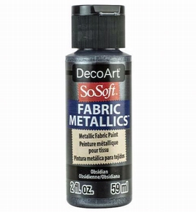DecoArt SoSoft Fabric Acryllics DSM38 Obsidian (metallic)