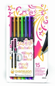 Chameleon FL0601 Fineliners (waterbasis) set Primary colors