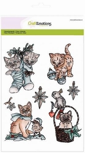 Craftemotions Clear Stamps 130501/3102 Christmas Pets 2