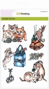 Craftemotions Clear Stamps 130501/3103 Christmas Pets 3