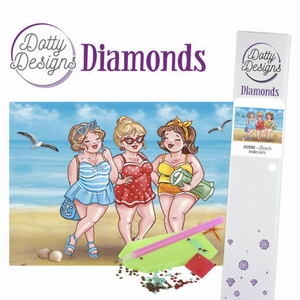 Diamond Painting DDD10008 Bubbly Girls at the Beach