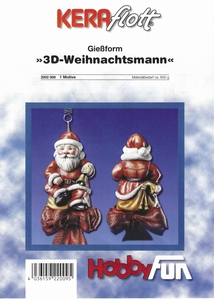 Gietvorm HobbyFun 2002009 3D vorm Kerstman/Weihnachtsmann