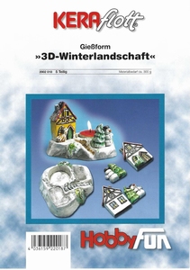 Gietvorm HobbyFun 2002018 3D Winterlandschap theelichthouder