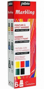 Pebeo 756495 Marbling Initiationset/startset marmeren 6x20ml