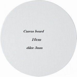 AMI 578807 canvas board / Malkarton rond 10cm /dikte 3mm