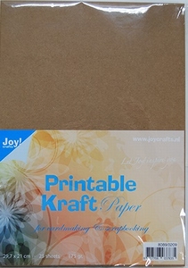 JoyCrafts 8089/0209 Kraftpapier printbaar 160grams/25vel A4