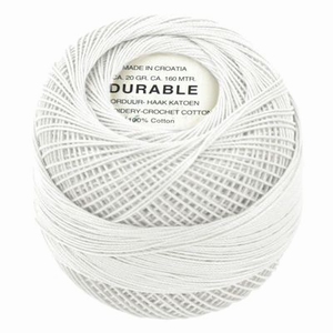 Durable borduur en haakkatoen fijn 010.36-1000 Wit