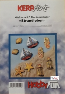 Gietvorm HobbyFun 2000249 3D mobielaanhanger "Strandleven"