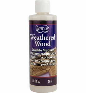 DecoArt Americana DAS8-9 Wheatered Wood Crackle medium