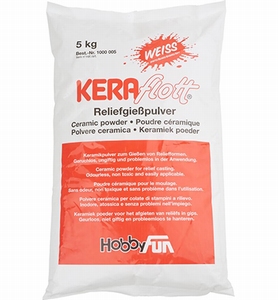 HobbyFun 1000005 KeraFlott ceramisch gietpoeder/fijn gips