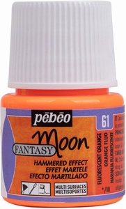 Pebeo 167061 Moon Fantasy (hamerslag effect) 61 Fluor Orange