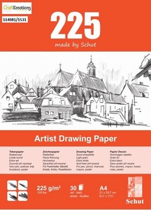 Schut Artist Drawing paper bloc 1531 /225grams/30vel/A4