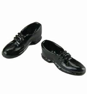 Miniaturen: 3392-493 Herenschoenen zwart 1 paar - 20mm