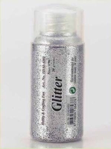 H&C Fun 12142-4202 Glitter Fine strooipotje Zilver 30gram