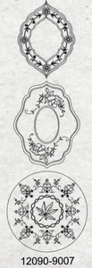 H&CFun 12090-9007 Parchment Design set Bladeren en bloemen