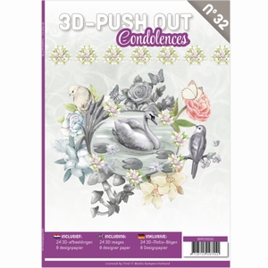 3D-Push Out boek 3DPO10032 Condolences