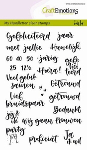 Craftemotions Clear Stamps A6 130501/1831Handletter-Huwelijk