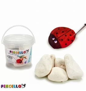 Pincello HAPPY STONES, 58678 Wit, emmertje 1kg