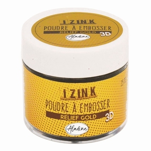 Izink/Aladine 10191 embossingpoeder Relief Gold/Goud