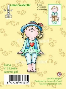 LeCreaDesign 55.8084 Clear stamp Bambinie Summer Girl