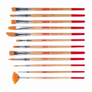 Overdreven dier Tussendoortje Talens AC9099152M Penselen set filament 12 stuks assorti - set 12 penselen Overdreven dier Tussendoortje Talens AC9099152M Penselen set filament 12 stuks assorti - set 12 penselen