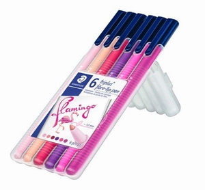 Staedtler 323SB6CS6 triplus stift Box 6 flamingo kleuren