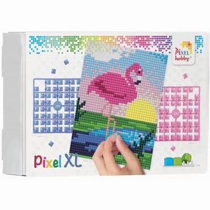 xPixelhobby XL set 4 basisplaten 28011 Flamingo