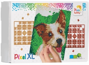 Pixelhobby XL set 4 basisplaten 28025 Hond Terrier