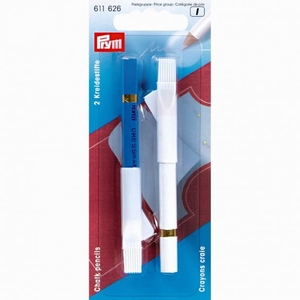 Prym 611.626 Krijtpotloden blauw en wit