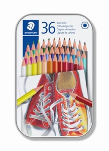 Staedtler 175 M36 Metalen blik, 36 houtvrije kleurpotloden