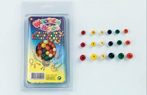 H&CFun 11608-1001 Colourful wooden beads