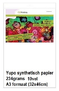Craftemotions 001287/3234 Yupo papier wit 10vel A3/234grs