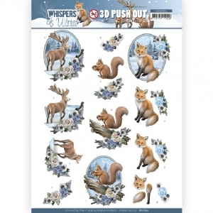 3D Push-Out vel SB10694 AmyWhispers of Winter/Forest Animals