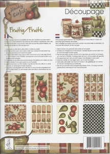 UITVERKOCHT Decoupagepakket Fruitig/Fruite, Hobby Cirkels