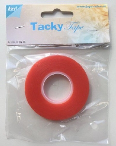 Joy!Crafts 6500/0122 Tacky Tape (rood) 6mm/10mtr