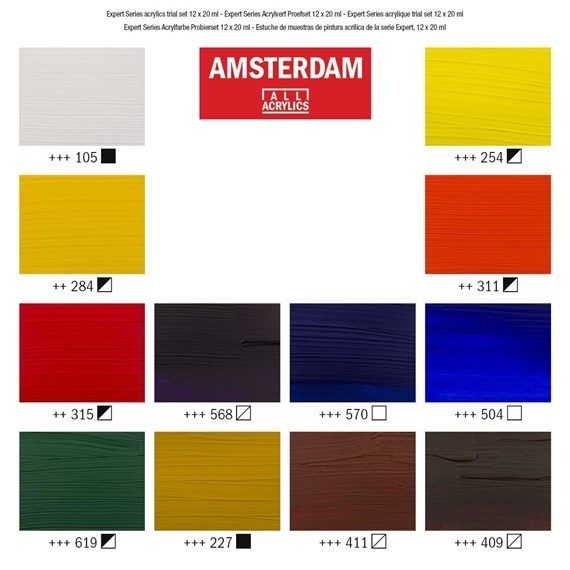 Amsterdam 19820512 Expert Series Acrylics Trial Set 12x20ml