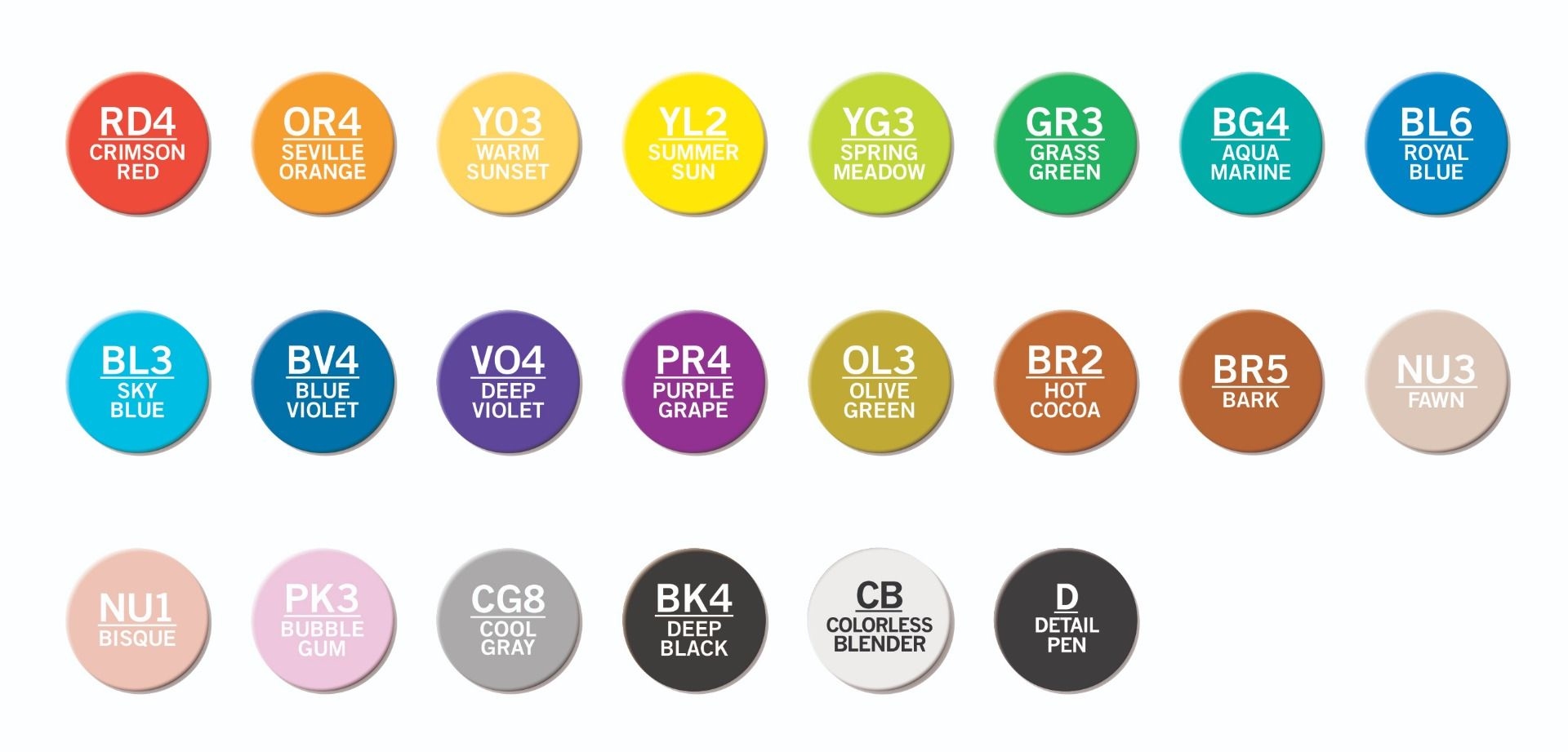 Chameleon Color Tones set: CT2201 de luxe set 22 markers**