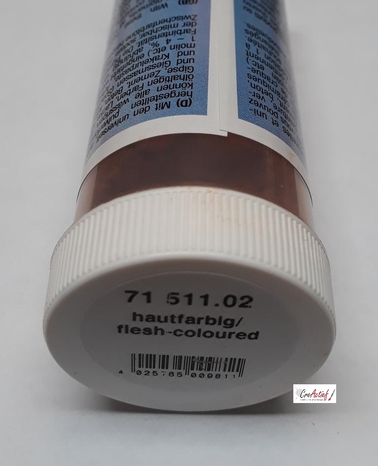 Artidee poeder pigment voor gips/voeg 71511.02 Huidskleur