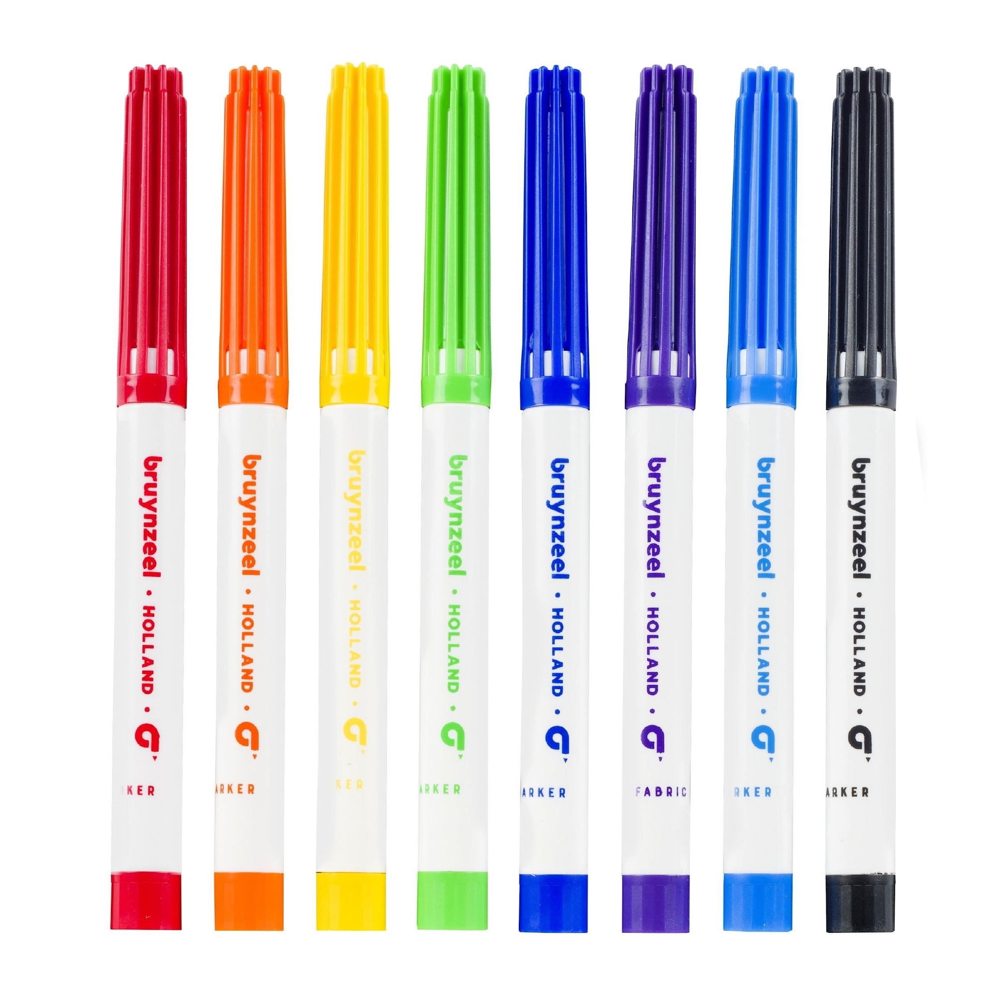 Bruynzeel 60227008 Textielmarkers set van 8 kleuren